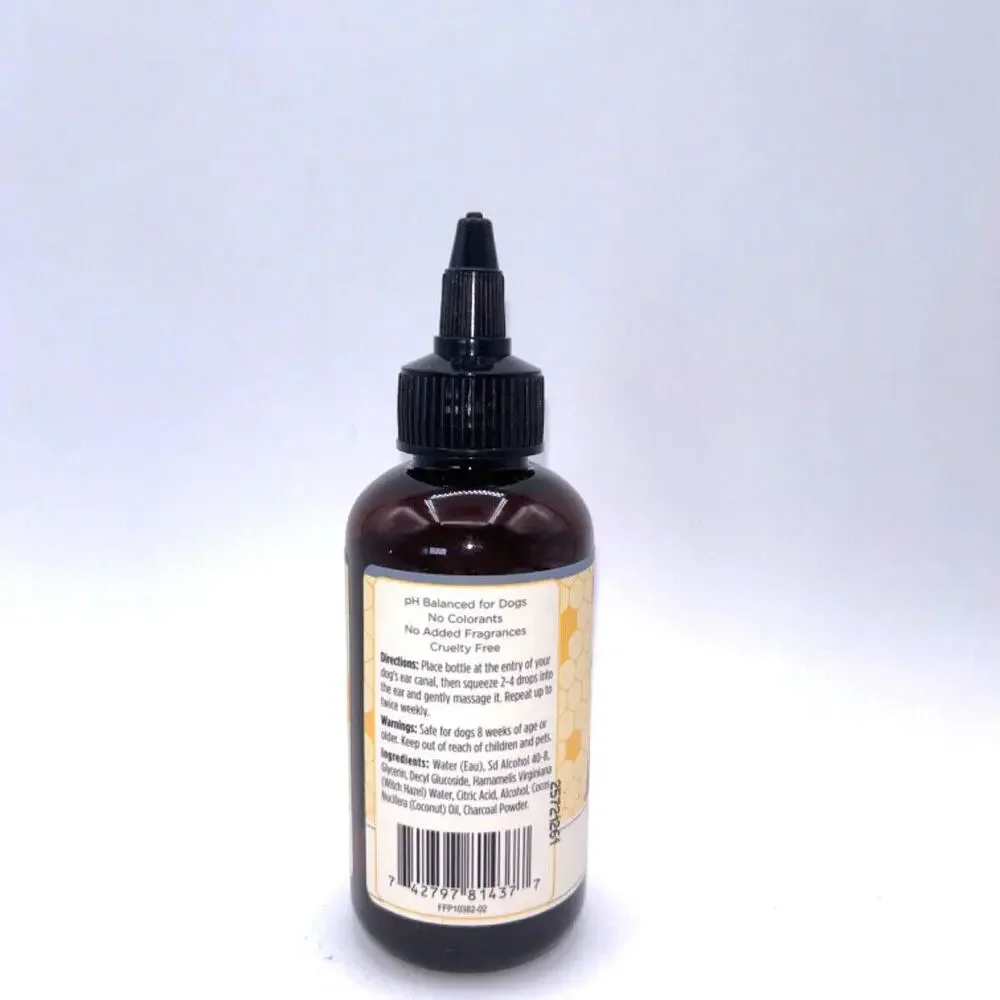 New Burt's Bees for Dogs Natural Charcoal & Coconut Oil Ear Wash for Dogs